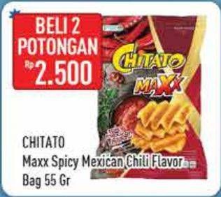 Promo Harga CHITATO Maxx Spicy Mexican per 2 pouch 55 gr - Hypermart