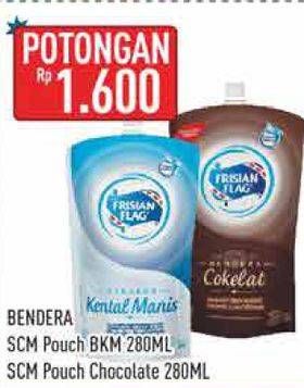 Promo Harga Frisian Flag Susu Kental Manis Putih, Cokelat 280 gr - Hypermart