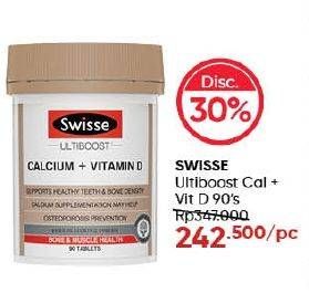 Promo Harga Swisse Ultiboost Calcium + Vit D 90 pcs - Guardian