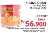 Promo Harga Khong Guan Assorted Biscuit Red Mini 650 gr - Alfamidi