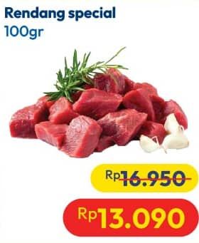 Promo Harga Daging Rendang Sapi Special per 100 gr - Hypermart