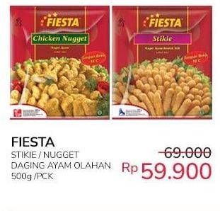Promo Harga Fiesta Naget Stikie, Chicken Nugget 500 gr - Indomaret