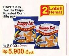 Promo Harga HAPPY TOS Tortilla Chips per 2 pouch 55 gr - Indomaret