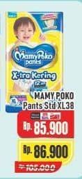 Promo Harga Mamy Poko Pants Xtra Kering XL38 38 pcs - Alfamart