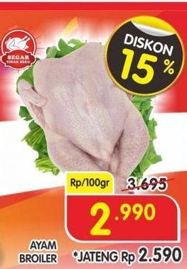 Promo Harga Ayam Broiler per 100 gr - Superindo