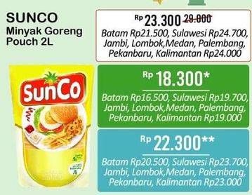 Promo Harga SUNCO Minyak Goreng 2 ltr - Alfamart