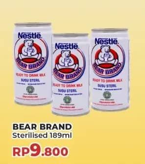 Promo Harga Bear Brand Susu Steril 189 ml - Yogya
