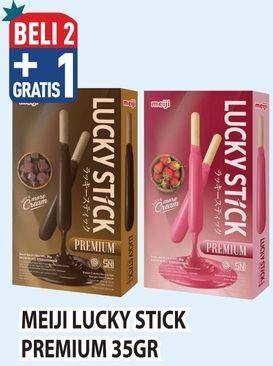 Promo Harga Meiji Biskuit Lucky Stick 35 gr - Hypermart