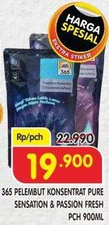 Promo Harga 365 Pelembut Konsentrat Passion Fresh, Pure Sensation 900 ml - Superindo