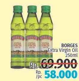 Promo Harga BORGES Olive Oil Extra Virgin 250 ml - LotteMart