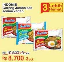 Promo Harga INDOMIE Mi Goreng Jumbo All Variants per 3 pcs - Indomaret