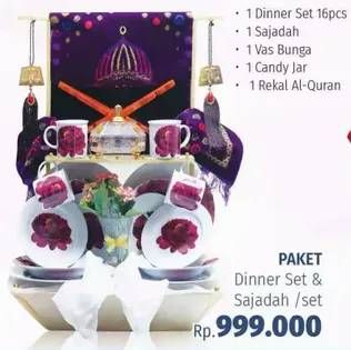 Promo Harga Paket Dinner Set & Sajadah  - LotteMart