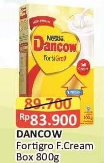 Promo Harga Dancow FortiGro Susu Bubuk Full Cream 800 gr - Alfamart