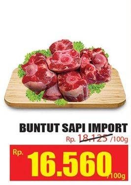 Promo Harga Oxtail Sapi per 100 gr - Hari Hari