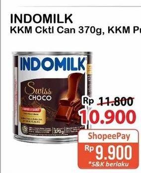 Promo Harga Indomilk Susu Kental Manis Cokelat 370 gr - Alfamart