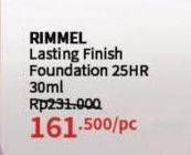 Promo Harga Rimmel Lasting Finish 25HR Foundation 30 ml - Guardian