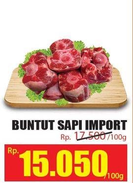 Promo Harga Oxtail Sapi per 100 gr - Hari Hari