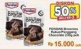 Promo Harga Pondan Brownies Kukus Panggang Coklat 230 gr - Indomaret