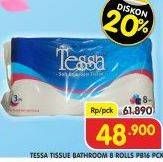 Promo Harga TESSA Toilet Tissue PB-16 8 roll - Superindo