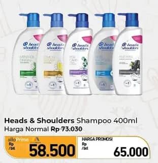 Promo Harga Head & Shoulders Shampoo 400 ml - Carrefour