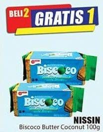 Promo Harga NISSIN Biscoco Butter Coconut 100 gr - Hari Hari