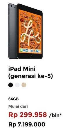 Promo Harga APPLE iPad Mini 5 | 7.9 inci - Chip A12 Bionic - Kamera 8MP 7MP  - Erafone
