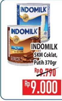 Promo Harga INDOMILK Susu Kental Manis Cokelat, Plain 370 gr - Hypermart