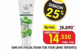 Promo Harga SARIAYU Facial Foam 75 gr - Superindo