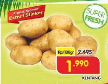 Promo Harga Kentang per 100 gr - Superindo