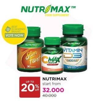 Promo Harga Nutrimax Product Supplement  - Watsons