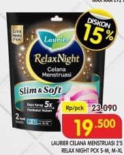 Promo Harga Laurier Celana Menstruasi S-M, M-XL 2 pcs - Superindo