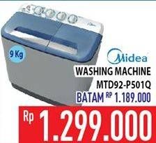 Promo Harga MIDEA MTD 92 P501 | Washing Machine  - Hypermart