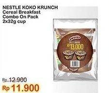 Promo Harga Nestle Koko Krunch Cereal Breakfast Combo Pack 32 gr - Indomaret