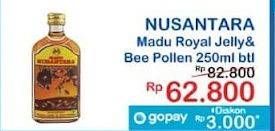 Promo Harga Madu Nusantara Madu Royal Jelly Bee Pollen 250 ml - Indomaret