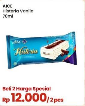 Promo Harga Aice Ice Cream Histeria Vanila 70 ml - Indomaret