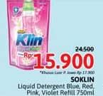 Promo Harga So Klin Liquid Detergent + Anti Bacterial Red Perfume Collection, + Softergent Pink, + Anti Bacterial Violet Blossom, + Anti Bacterial Biru 750 ml - Alfamidi