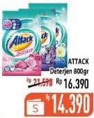 Promo Harga ATTACK Detergent Powder 800 gr - Hypermart