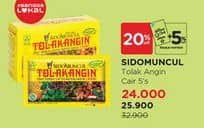Promo Harga Sido Muncul Jamu Tolak Angin Cair + Madu per 5 sachet 15 ml - Watsons
