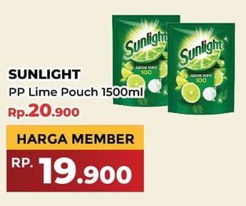 Promo Harga Sunlight Pencuci Piring Jeruk Nipis 100 1500 ml - Yogya