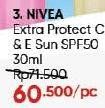 Promo Harga Nivea Sun Extra Protect C&E  - Guardian