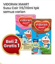 Promo Harga Vidoran Xmart UHT All Variants 115 ml - Indomaret