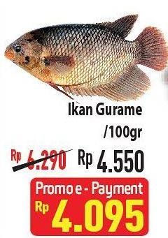 Promo Harga Ikan Gurame per 100 gr - Hypermart