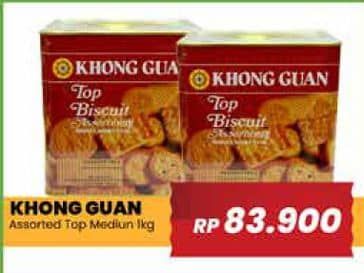 Promo Harga Khong Guan Top Biscuit Assortment 1000 gr - Yogya