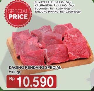 Promo Harga Daging Rendang Sapi Spesial per 100 gr - Hypermart