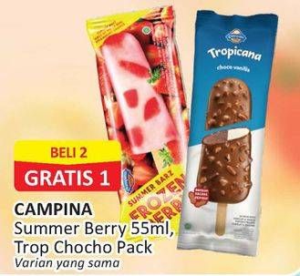 Promo Harga CAMPINA Summer Berry / Tropicana Choco 55ml  - Alfamart