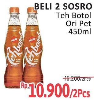 Promo Harga Sosro Teh Botol Original 450 ml - Alfamidi