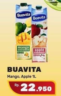 Promo Harga BUAVITA Fresh Juice Apple, Mango 1000 ml - Yogya