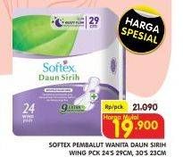 Promo Harga Softex Daun Sirih Wing 23cm 30 pcs - Superindo
