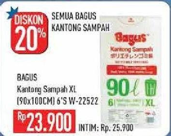 Promo Harga BAGUS Kantong Sampah XL 6 pcs - Hypermart
