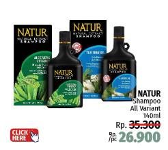 Promo Harga Natur Shampoo All Variants 140 ml - LotteMart